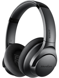 Soundcore Anker Life Q20 Hybrid Active Noise Cancelling Headphones Wireless Over Ear Bluetooth Headphones 60H Playtime Hi-Res Audio Deep Bass Memory Foam Ear Cups Travel Office