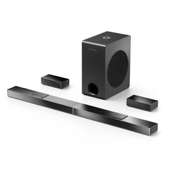 ULTIMEA 5.1.2 Sound Bar with Dolby Atmos Wireless 8" Subwoofer Surround Sound System for TV 520W Peak Power Home Audio Sound Bar for Smart TV 4K HDR Pass-Through HDMI in/eARC Nova S80 2024